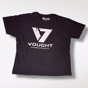 The Boys Vought International Logo Tee Black T-Shirt 2020 2XL